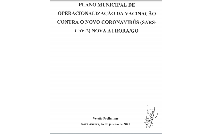 Plano Municipal de Operacionalização da Vacina Covid - Versão 03